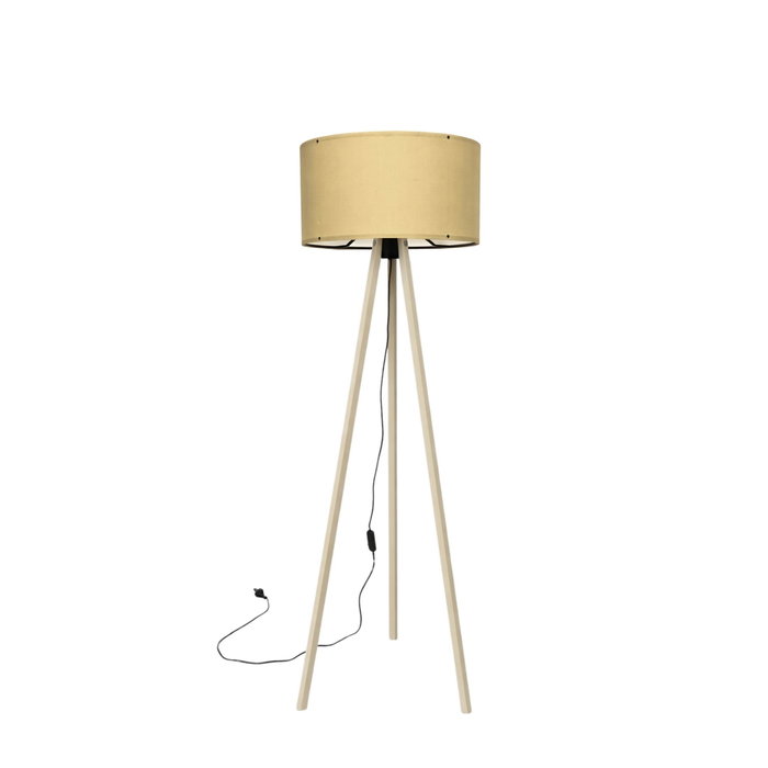 Opviq Lámpara de Pie AYD-1518 Beige y Roble Opviq Lámpara de Pie AYD-1518 Beige y Roble